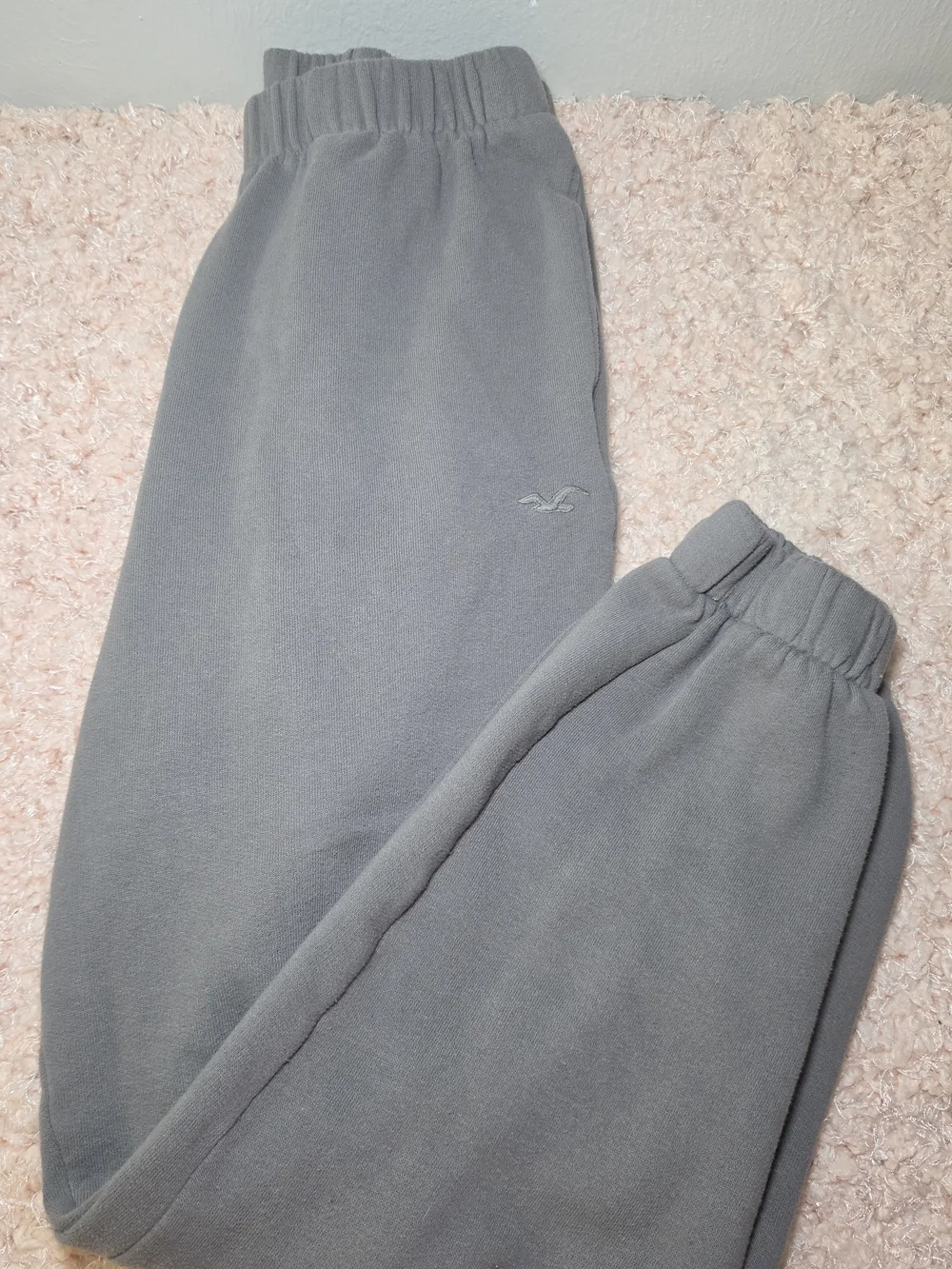 Hollister Mens Gray Fleece Sweatpants